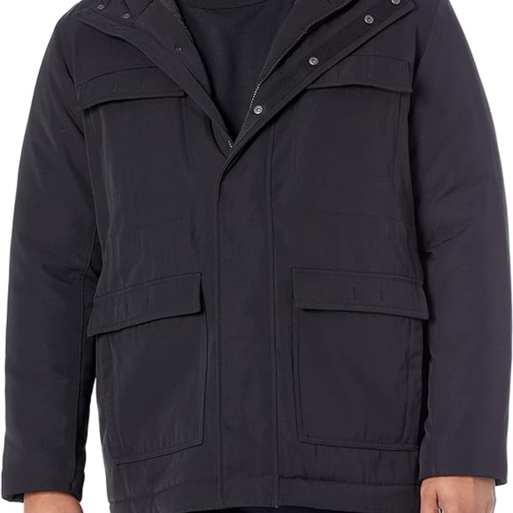 Men's Relaxed-Fit Water Repellent Recycled Polyester Hooded Parka - Picture 4 of 7